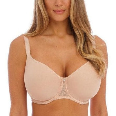 Smoothease Molded T-Shirt Bra by Fantasie, White, Full Cup Bra