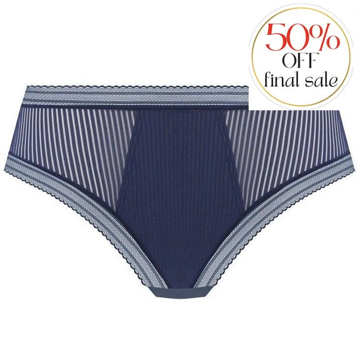 Fantasie Fusion Brief FL3095 in Navy-Panties-Fantasie-Navy-Small-Anna Bella Fine Lingerie, Reveal Your Most Gorgeous Self!