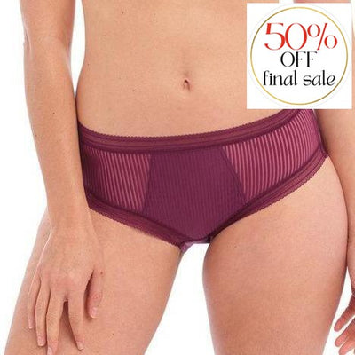 Fantasie Fusion Brief in Black Cherry FL3095-Anna Bella Fine Lingerie-Black Cherry-XSmall-