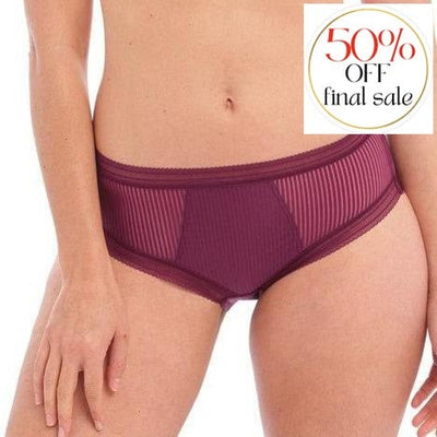 Fantasie Fusion Brief in Black Cherry FL3095-Panties-Fantasie-Black Cherry-XSmall-Anna Bella Fine Lingerie, Reveal Your Most Gorgeous Self!