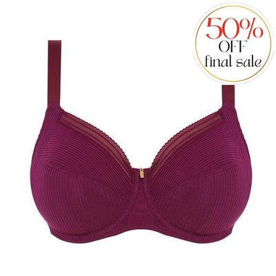 Fantasie Fusion UW Full Cup Bra in Black Cherry FL3091-Bras-Fantasie-Black Cherry-34-D-Anna Bella Fine Lingerie, Reveal Your Most Gorgeous Self!