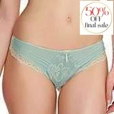 Fantasie Isabella Brazilian Thong FL9337-Panties-Fantasie-Seabreeze-Small-Anna Bella Fine Lingerie, Reveal Your Most Gorgeous Self!