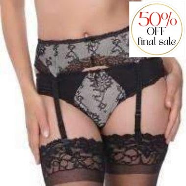 Fantasie Isabella Brazilian Thong FL9337-Panties-Fantasie-Shadow-Small-Anna Bella Fine Lingerie, Reveal Your Most Gorgeous Self!