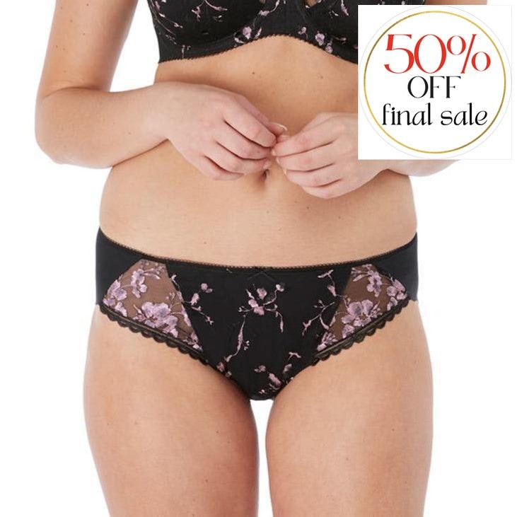 Fantasie Isla Brief FL6905-Panties-Fantasie-Black-Small-Anna Bella Fine Lingerie, Reveal Your Most Gorgeous Self!