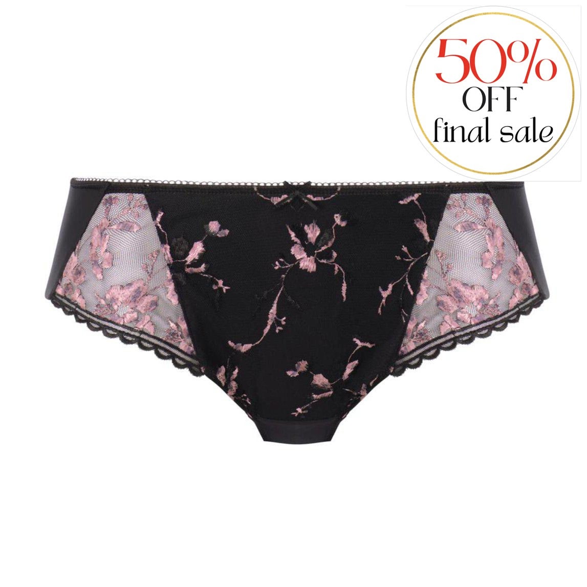 Fantasie Isla Brief FL6905-Panties-Fantasie-Black-Small-Anna Bella Fine Lingerie, Reveal Your Most Gorgeous Self!
