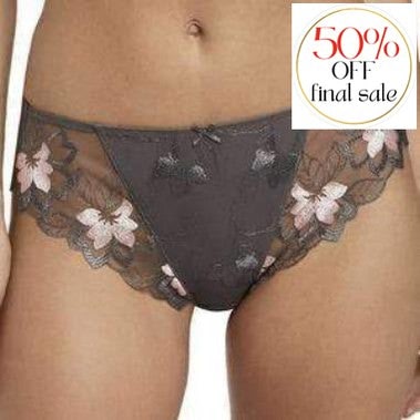 Fantasie Leona Brief-Panties-Fantasie-Slate-XSmall-Anna Bella Fine Lingerie, Reveal Your Most Gorgeous Self!