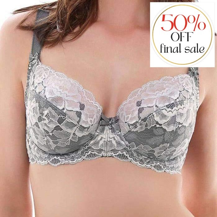 Fantasie Marianna side Support Plunge FL9202-Bras-Fantasie-Silver-32-F-Anna Bella Fine Lingerie, Reveal Your Most Gorgeous Self!