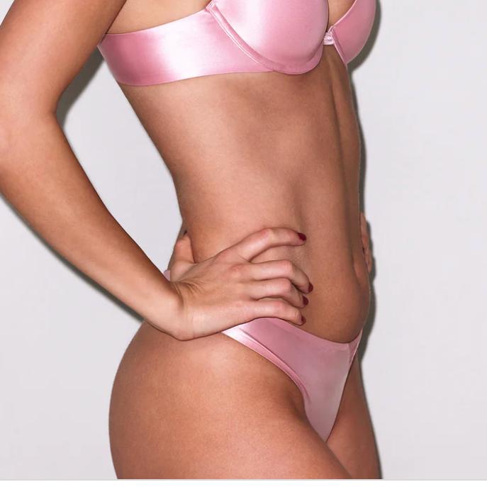 Fleur Fleur Du Mal Le Gloss Thong in Pink Lady PY0568-Panties-Fleur Du Mal-Pink Lady-Small-Anna Bella Fine Lingerie, Reveal Your Most Gorgeous Self!