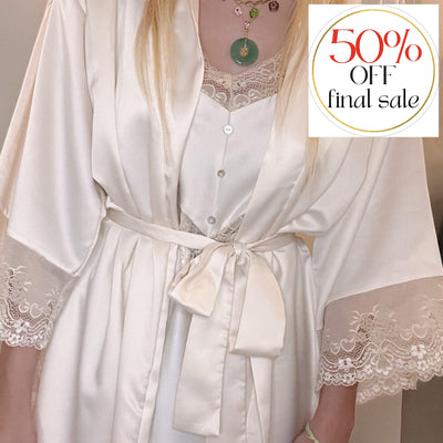 Flora Nikrooz Desirae Wrap Q81345 in Candlelight-Robes-Flora Nikrooz-Candlelight-Small-Anna Bella Fine Lingerie, Reveal Your Most Gorgeous Self!