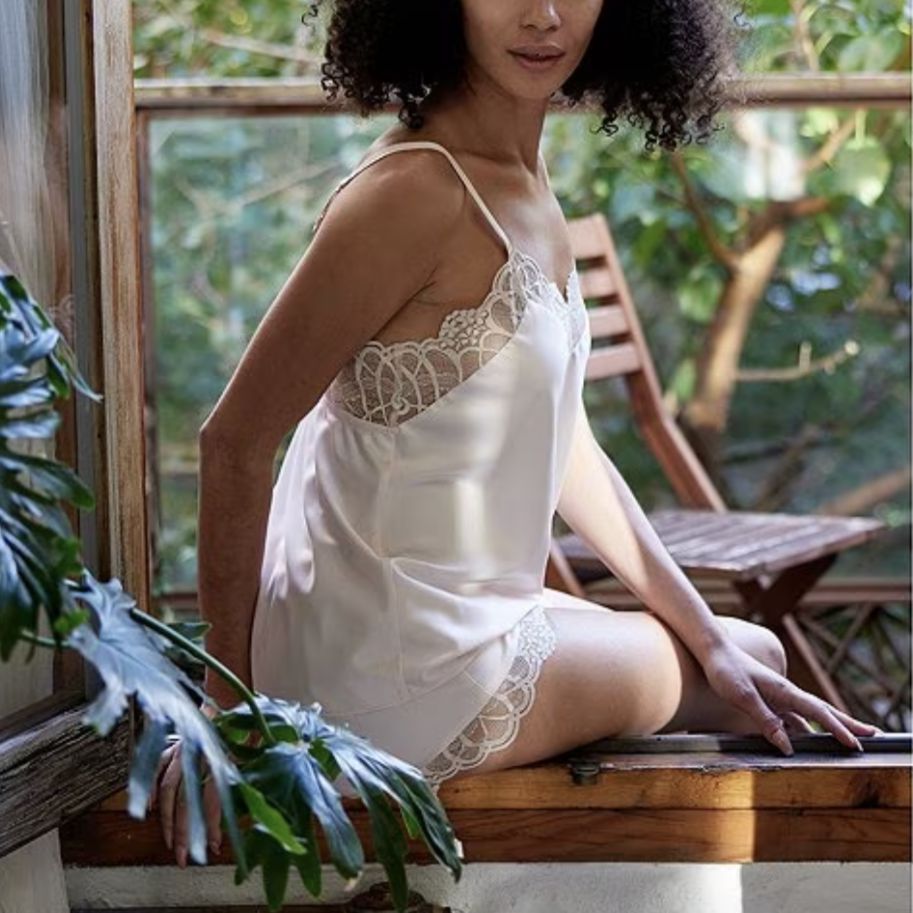 Flora Nikrooz Gabby Cami Short Set in Ivory Q81389-Loungewear-Flora Nikrooz-Ivory-XSmall-Anna Bella Fine Lingerie, Reveal Your Most Gorgeous Self!