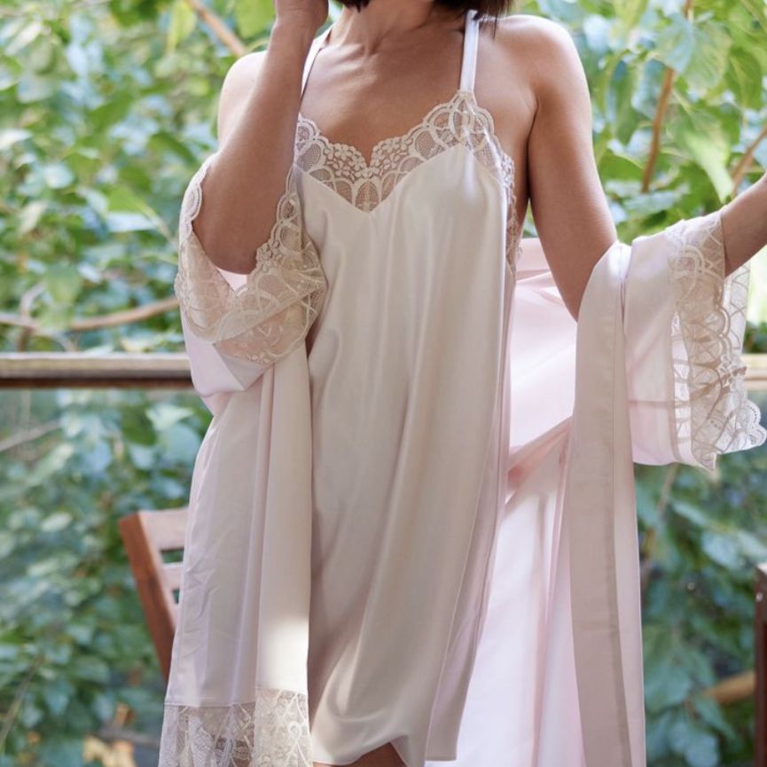 Flora Nikrooz Gabby Chemise Q81388 in Pink-Loungewear-Flora Nikrooz-Pink-XSmall-Anna Bella Fine Lingerie, Reveal Your Most Gorgeous Self!