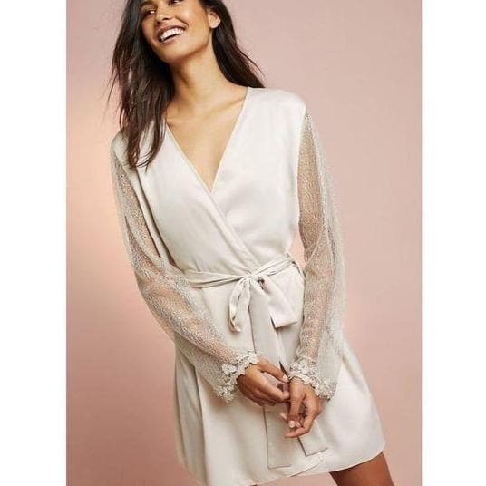 Flora Nikrooz Showstopper Cover Up in Champagne 8061-Robes-Flora Nikrooz-Champagne-XSmall-Anna Bella Fine Lingerie, Reveal Your Most Gorgeous Self!