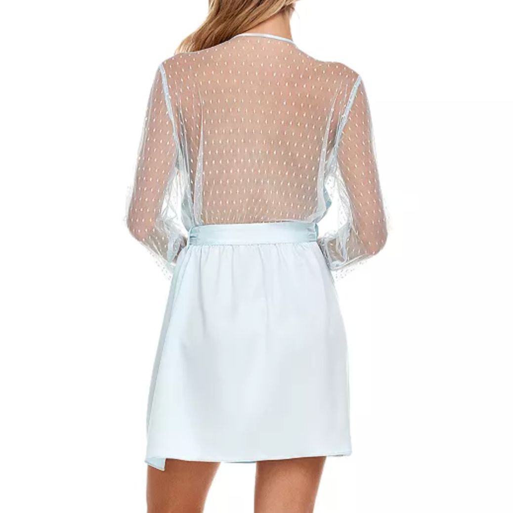 Flora Nikrooz Showstopper Cover Up in Ice Blue 8061-Robes-Flora Nikrooz-Ice Blue-XSmall-Anna Bella Fine Lingerie, Reveal Your Most Gorgeous Self!