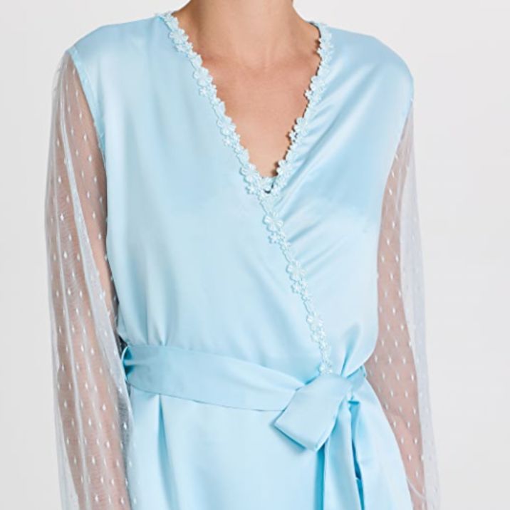 Flora Nikrooz Showstopper Cover Up in Light Blue 8061-Robes-Flora Nikrooz-Light Blue-XSmall-Anna Bella Fine Lingerie, Reveal Your Most Gorgeous Self!