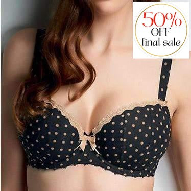 Freya Patsy Half Cup 1223-Anna Bella Fine Lingerie-Black/Pink-34-B