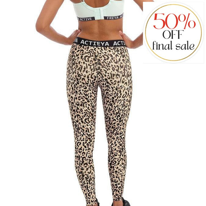 Freya Power Sculpt 2.0 Pure Leopard Legging AC400851-Anna Bella Fine Lingerie-Because who can really resist a matching set? With so many amazing sports bras on offer, it was only right that Freya continued to grow their family of Active coordinates. Their Power Sculpt 2.0 leggings feature updated styling at the waistband, all over compression technology for support and shape, plus it's completely squat proof so there's no gym mishaps happening here!