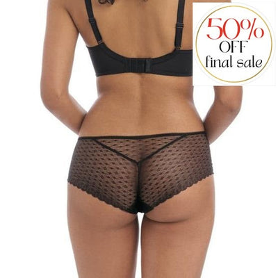 Freya Signature Black Short AA400580-Panties-Freya-Black-XSmall-Anna Bella Fine Lingerie, Reveal Your Most Gorgeous Self!