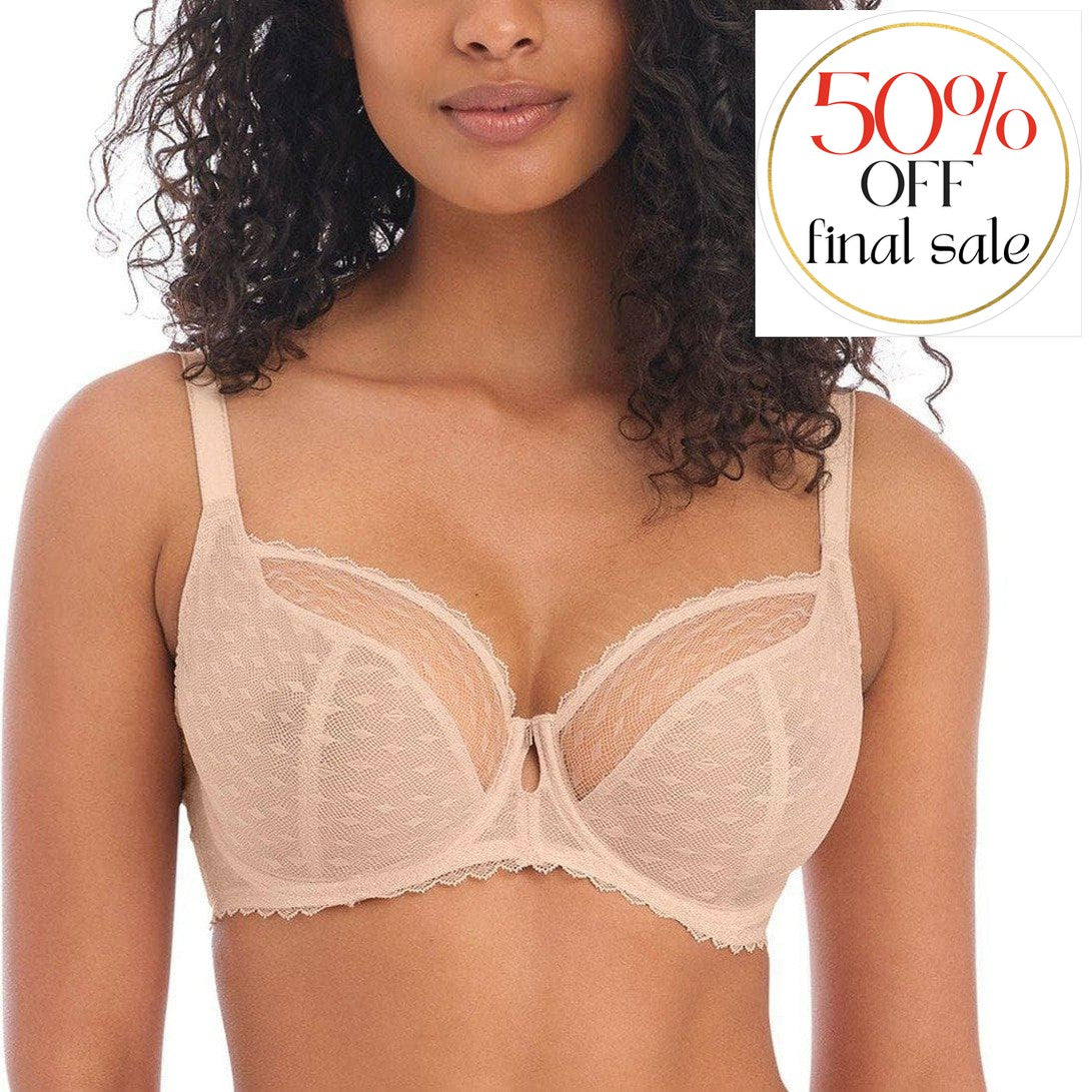 Freya Signature Natural Beige UW Plunge Bra AA400502-Anna Bella Fine Lingerie-Natural Beige-30-F