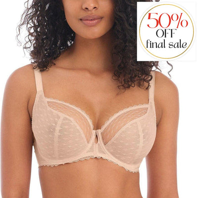 Freya Signature Natural Beige UW Plunge Bra AA400502-Anna Bella Fine Lingerie-Natural Beige-30-F