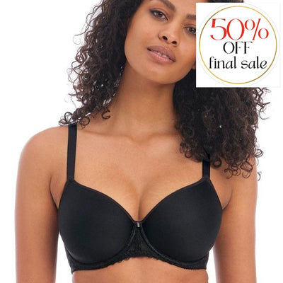 Freya Signature UW Moulded Spacer Bra in Black AA400510-Anna Bella Fine Lingerie-Black-30-D