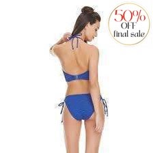 Freya Sundance Highneck Crop Top AS3973-Swimwear-Freya-Cobalt-30-FF-Anna Bella Fine Lingerie, Reveal Your Most Gorgeous Self!