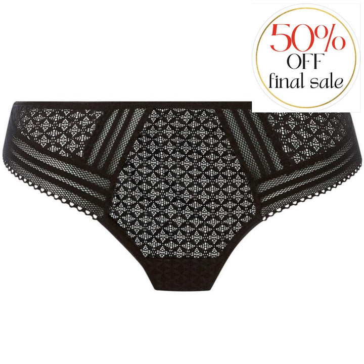 Freya Viva Brazilian Brief AA5647-Panties-Freya-Black-XSmall-Anna Bella Fine Lingerie, Reveal Your Most Gorgeous Self!