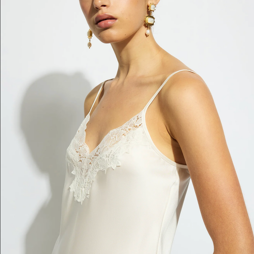 Ginia Silk Lace Chemise GBS301 in Ivory-Sleepwear-Ginia-Ivory-Small-Anna Bella Fine Lingerie, Reveal Your Most Gorgeous Self!