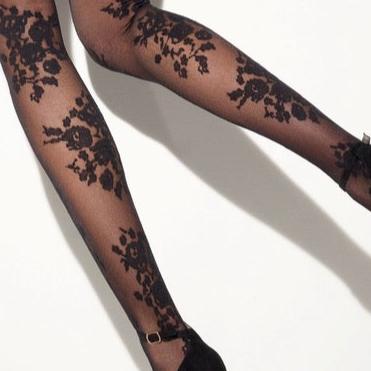 Girardi Douce Folie Tights-Hosiery-Girardi-Nero-XSmall-Anna Bella Fine Lingerie, Reveal Your Most Gorgeous Self!