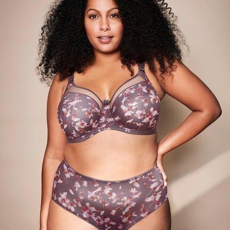 Goddess Kayla UW Full Cup Bra GD6162 in Gray Blossom-Bras-Goddess-Gray Blossom-34-J-Anna Bella Fine Lingerie, Reveal Your Most Gorgeous Self!