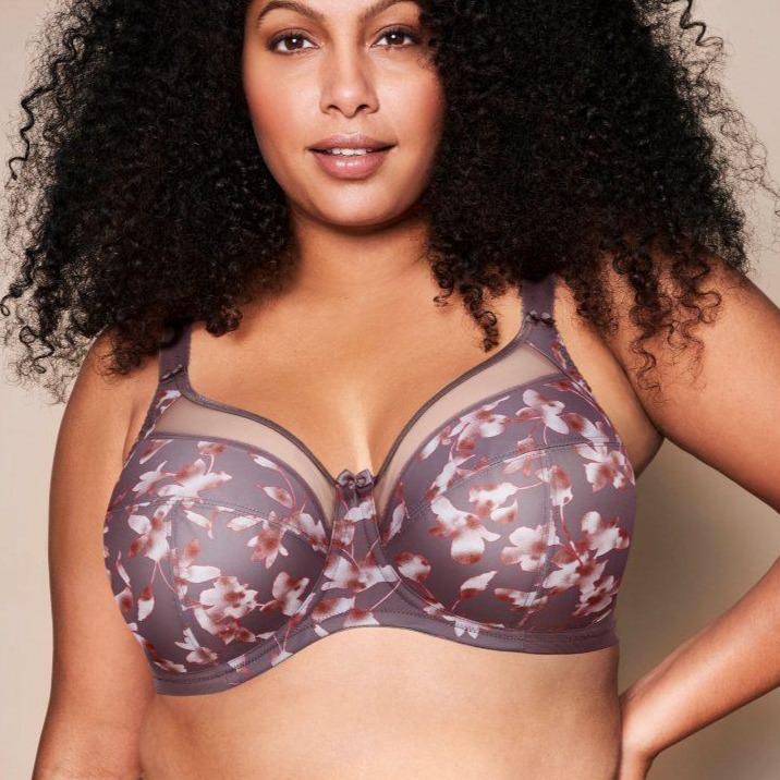 Goddess Kayla UW Full Cup Bra GD6162 in Gray Blossom-Anna Bella Fine Lingerie-Gray Blossom-34-J