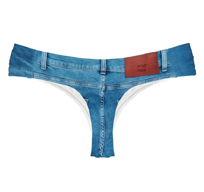 Happy Undies Daisy Dukes Thong-Panties-Happy Undies-Daisy Dukes-Small-Anna Bella Fine Lingerie, Reveal Your Most Gorgeous Self!