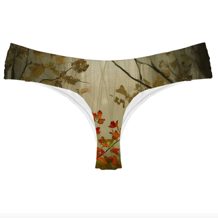 Happy Undies Fall Kitty Thong-Panties-Happy Undies-Fall Kitty-Small-Anna Bella Fine Lingerie, Reveal Your Most Gorgeous Self!