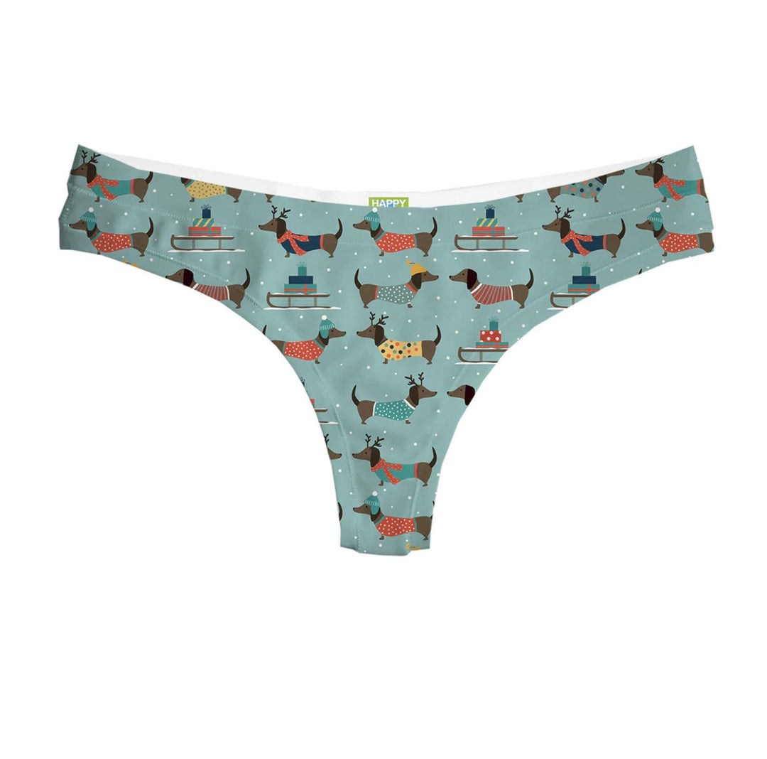 Happy Undies Jolly Woofy Thong-Panties-Happy Undies-Jolly Woofy-Small-Anna Bella Fine Lingerie, Reveal Your Most Gorgeous Self!