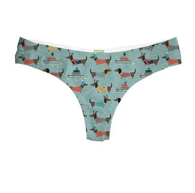 Happy Undies Jolly Woofy Thong-Anna Bella Fine Lingerie-Jolly Woofy-Small-