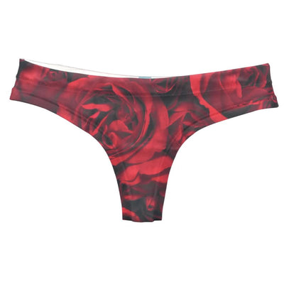 Happy Undies Red Velvet Thong-Anna Bella Fine Lingerie-Red Velvet-Small-