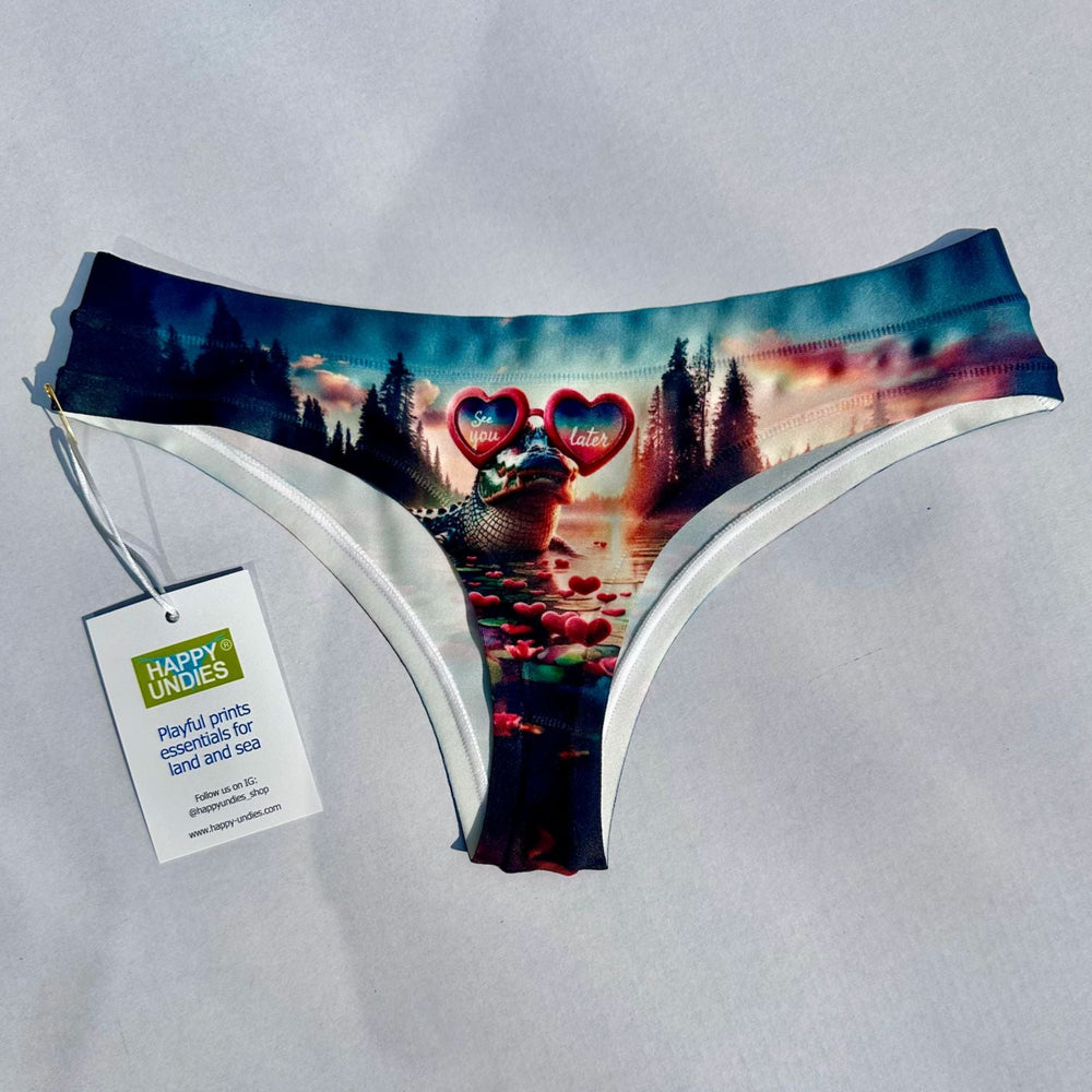 Happy Undies See You Later String-Panties-Happy Undies-See You Later-XSmall-Anna Bella Fine Lingerie, Reveal Your Most Gorgeous Self!