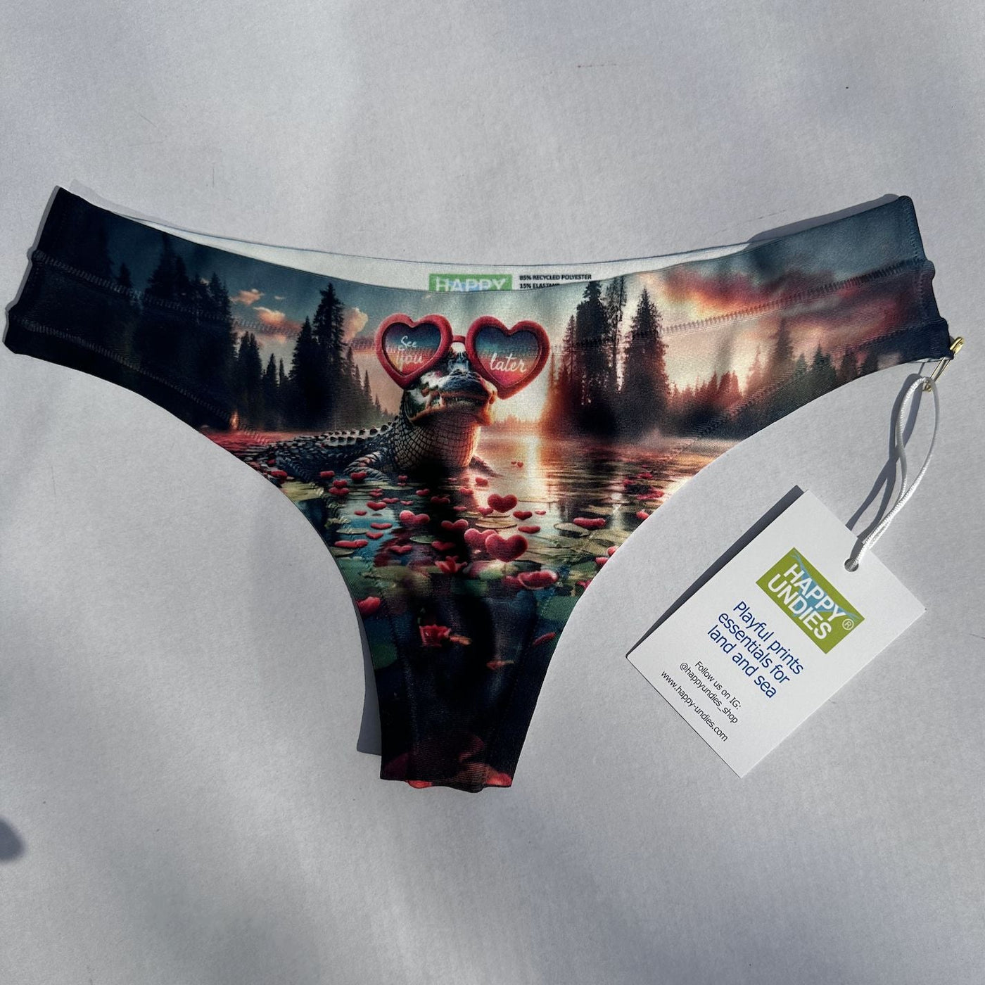 Happy Undies See You Later String-Panties-Happy Undies-See You Later-XSmall-Anna Bella Fine Lingerie, Reveal Your Most Gorgeous Self!