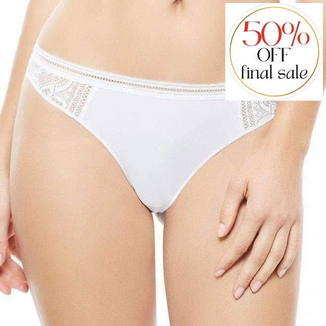 Implicite Infinity Thong 20F700-Panties-Implicite-White-XSmall-Anna Bella Fine Lingerie, Reveal Your Most Gorgeous Self!