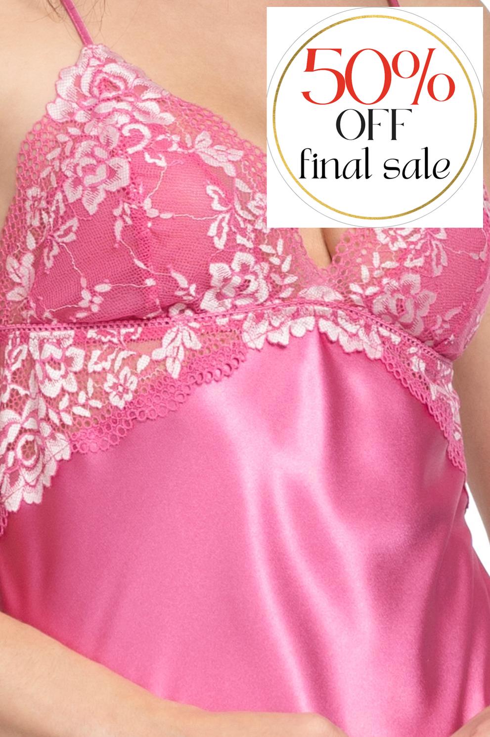 Jonquil Annalee Chemise AEA010-Loungewear-Jonquil in Bloom-Rose Orchidee-XSmall-Anna Bella Fine Lingerie, Reveal Your Most Gorgeous Self!
