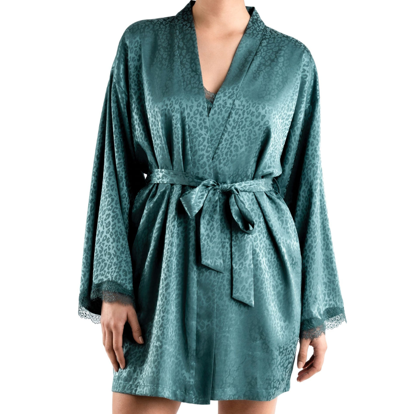 Jonquil Beatrice Wrap in Silver Pine BCT030-Robes-Jonquil in Bloom-Silver Pine-XSmall/Small-Anna Bella Fine Lingerie, Reveal Your Most Gorgeous Self!