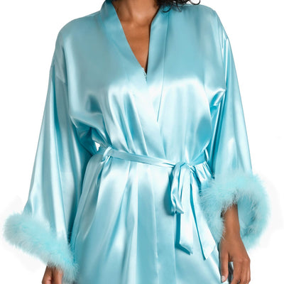 Jonquil Casablanca Wrap CBC031 in Pale Aqua-Robes-Jonquil in Bloom-Pale Aqua-XSmall/Small-Anna Bella Fine Lingerie, Reveal Your Most Gorgeous Self!