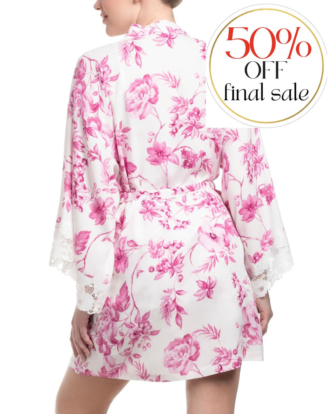 Jonquil Days of Summer Wrap DOS230-Robes-Jonquil in Bloom-Orchid Print-XSmall/Small-Anna Bella Fine Lingerie, Reveal Your Most Gorgeous Self!