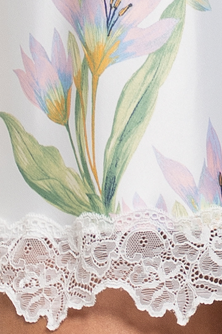 Jonquil Elyse Chemise in Ivory Print EYE110-Sleepwear-Jonquil in Bloom-Ivory Print-XSmall-Anna Bella Fine Lingerie, Reveal Your Most Gorgeous Self!