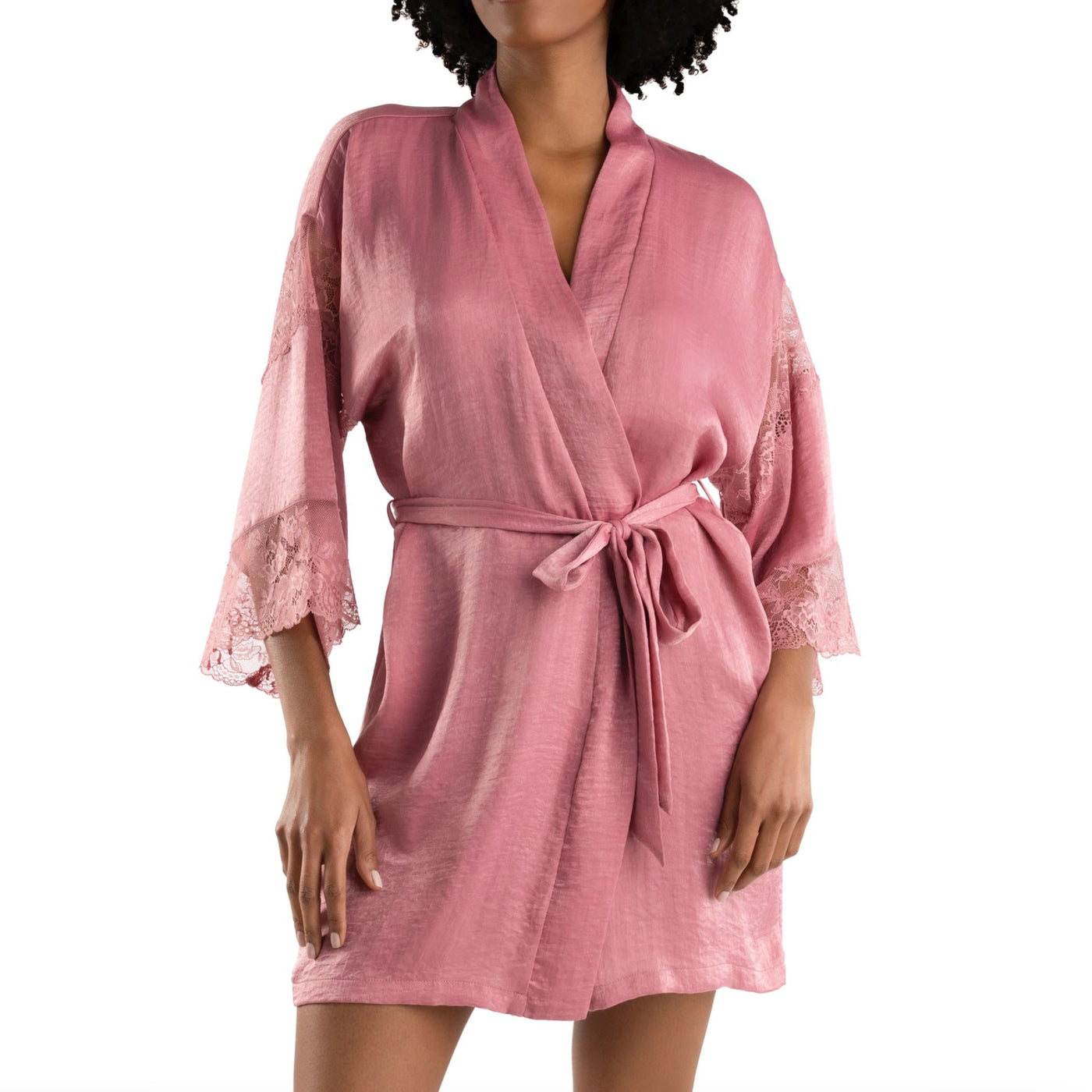 Jonquil Evelyn Wrap in Rose Bruyere EVN030-Robes-Jonquil in Bloom-Rose Bruyere-XSmall/Small-Anna Bella Fine Lingerie, Reveal Your Most Gorgeous Self!