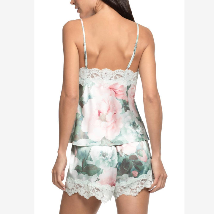 Jonquil Gracie Cami Short Set GEC140 in Jade Frost-Sleepwear-Jonquil in Bloom-Jade Frost-XSmall-Anna Bella Fine Lingerie, Reveal Your Most Gorgeous Self!