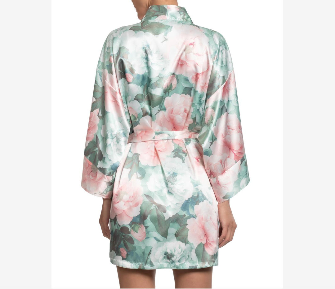 Jonquil Gracie Wrap GEC130 in Jade Frost-Robes-Jonquil in Bloom-Jade Frost-XSmall/Small-Anna Bella Fine Lingerie, Reveal Your Most Gorgeous Self!