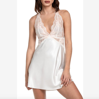 Jonquil Janelle Chemise JNL010 in Ivory/Peach-Anna Bella Fine Lingerie-Ivory/Peach-XSmall-