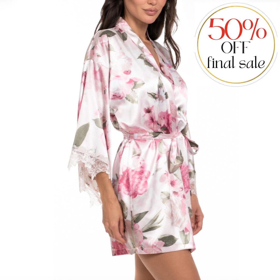 Jonquil Jovie Wrap JOV130-Robes-Jonquil in Bloom-Rosewater-XSmall/Small-Anna Bella Fine Lingerie, Reveal Your Most Gorgeous Self!