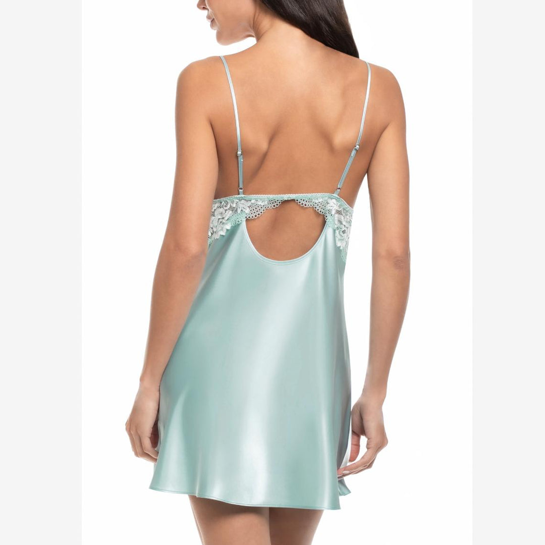 Jonquil Lillie Chemise LLL010 in Pale Turquoise-Sleepwear-Jonquil in Bloom-Pale Turquoise-XSmall-Anna Bella Fine Lingerie, Reveal Your Most Gorgeous Self!