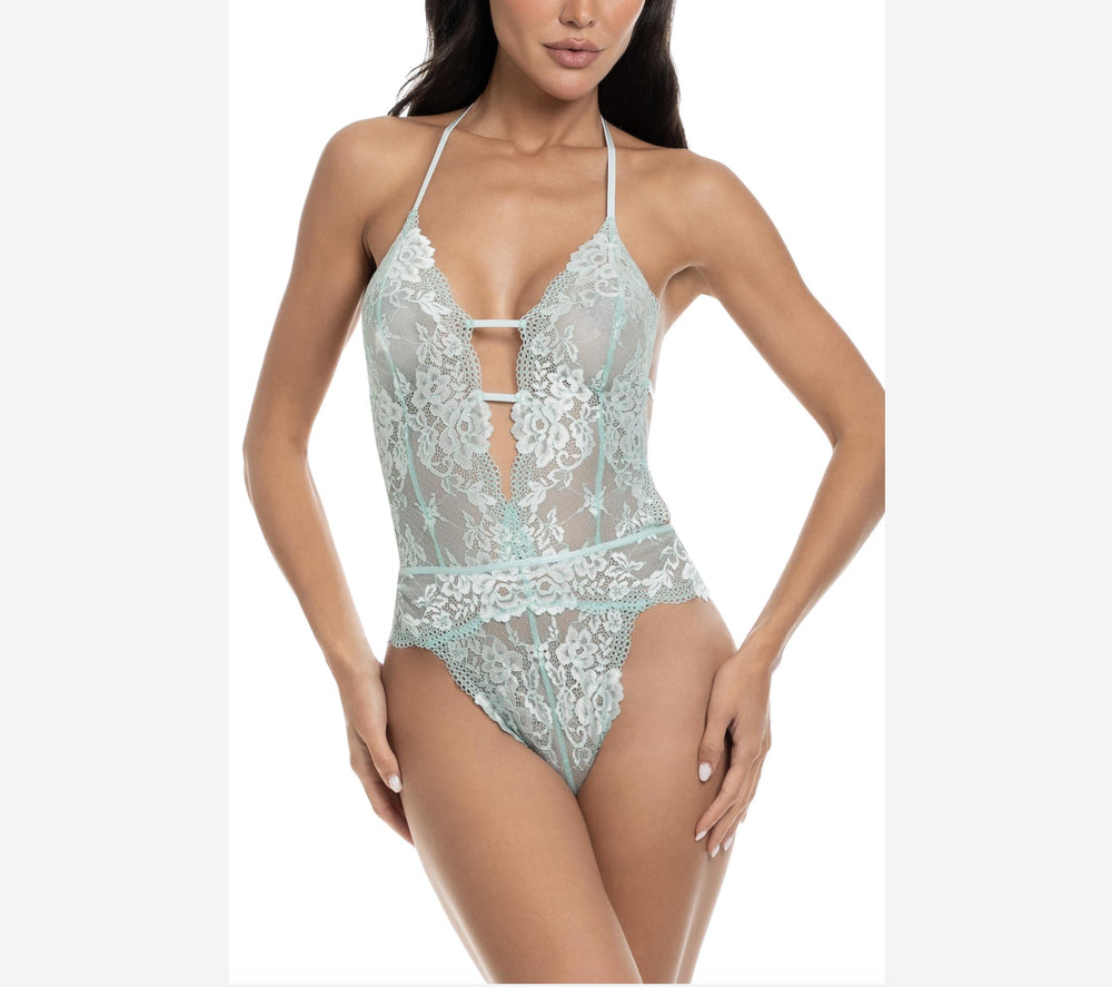 Jonquil Lillie Teddy LLL094 in Pale Turquoise-Bodysuit-Jonquil in Bloom-Pale Turquoise-XSmall-Anna Bella Fine Lingerie, Reveal Your Most Gorgeous Self!